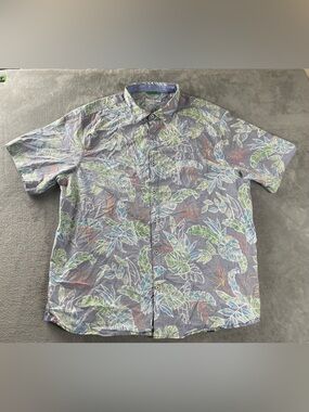 Tommy Bahama Shirt Mens 3XL Hawaiian Nova Wave Button Front Short Sleeve Aloha
